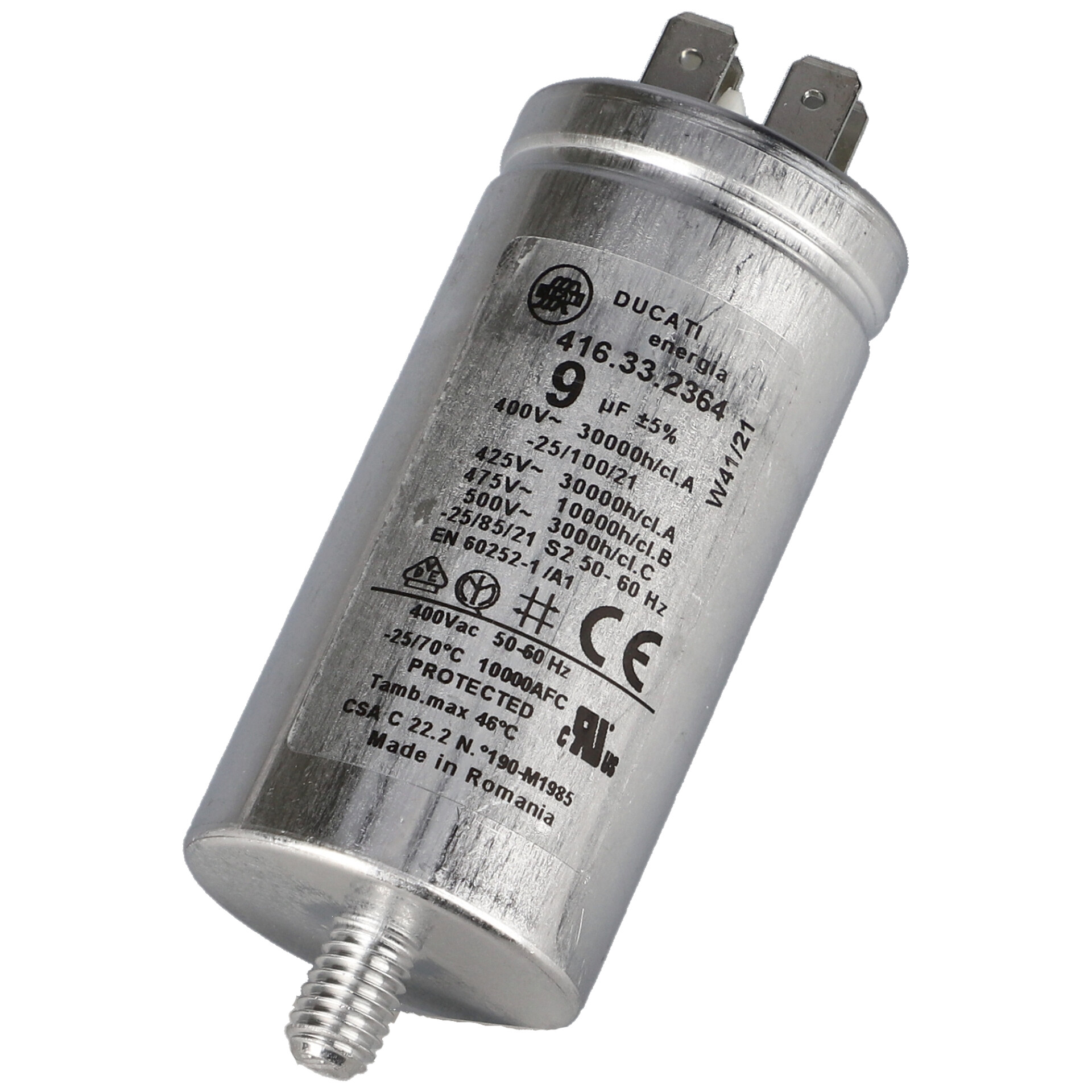 Condensateur 7µF 450V Pour Sèche-linge Candy - Pièce Détachée Neuve