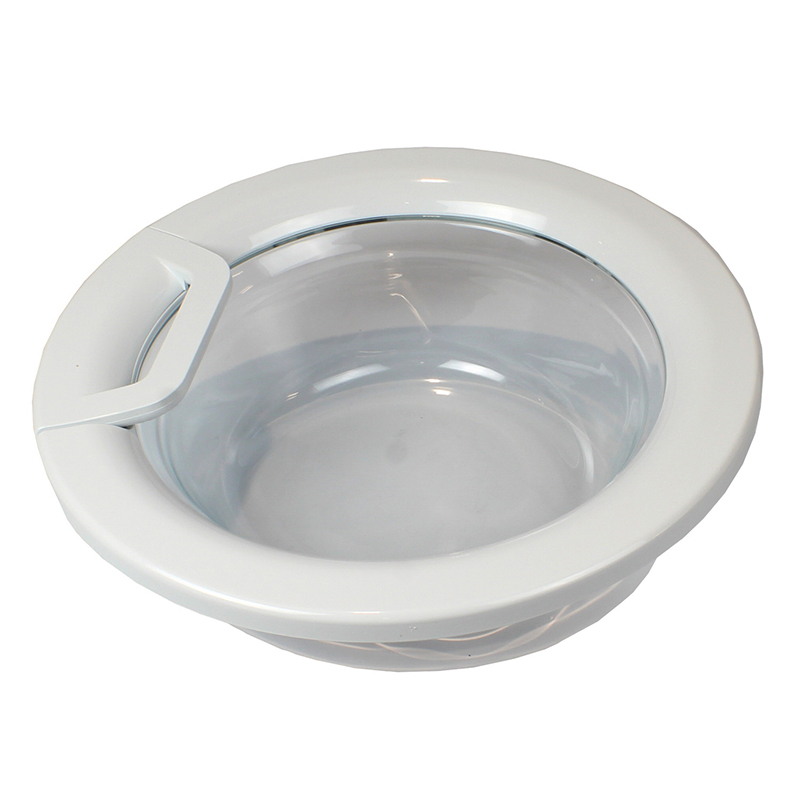 Sparefixd Telaio Porta In Vetro Completo Con Maniglia Per Lavatrice Hotpoint - Bianco, Ricambio Originale C00510683 - 5