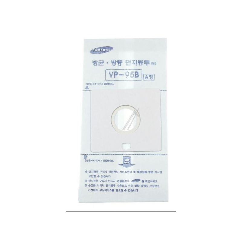 vhbw 5x sacchetto compatibile con Silvercrest SBSB 750 A1 aspirapolvere - 32cm x 27cm Bianco