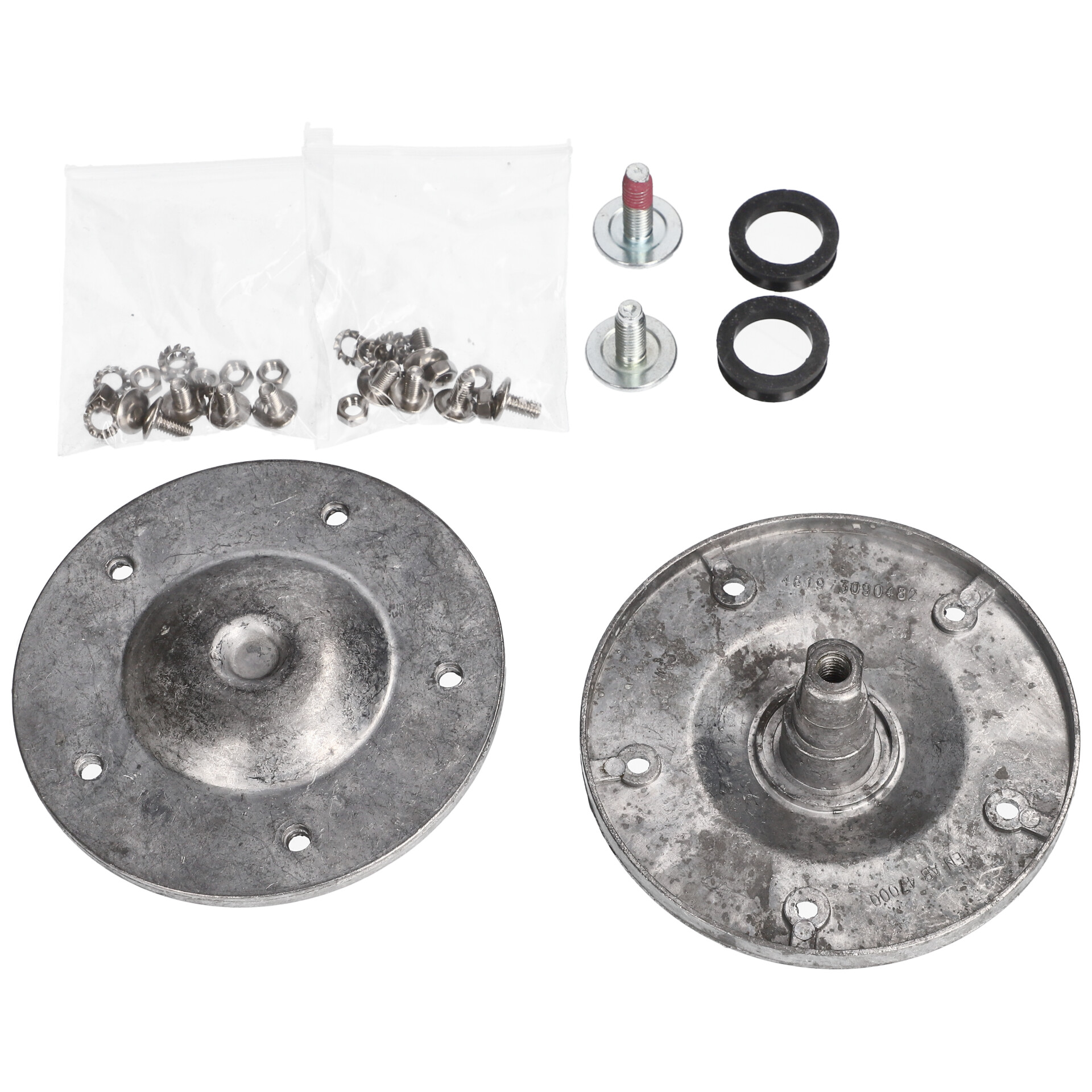 DL-pro 3 x nervature tamburo 18 x 5,5 x 5 cm per Bauknecht Whirlpool 480111104079 per Indesit C00311134, set robusto con 13 fori, grigio per lavatrice